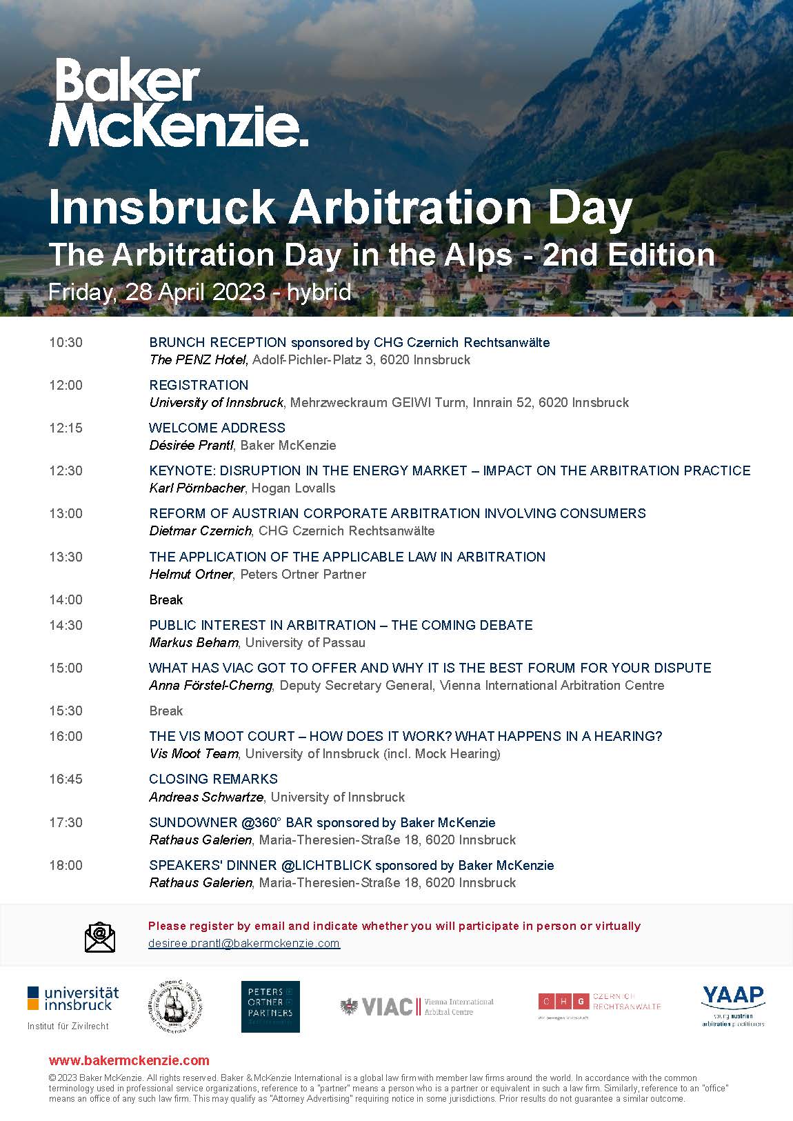 2nd Innsbruck Arbitration Day Program FINAL